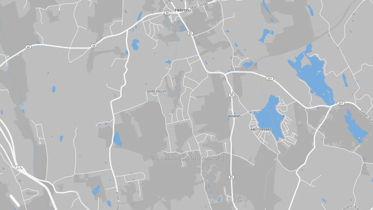 Transit Grade map of 06231, CT