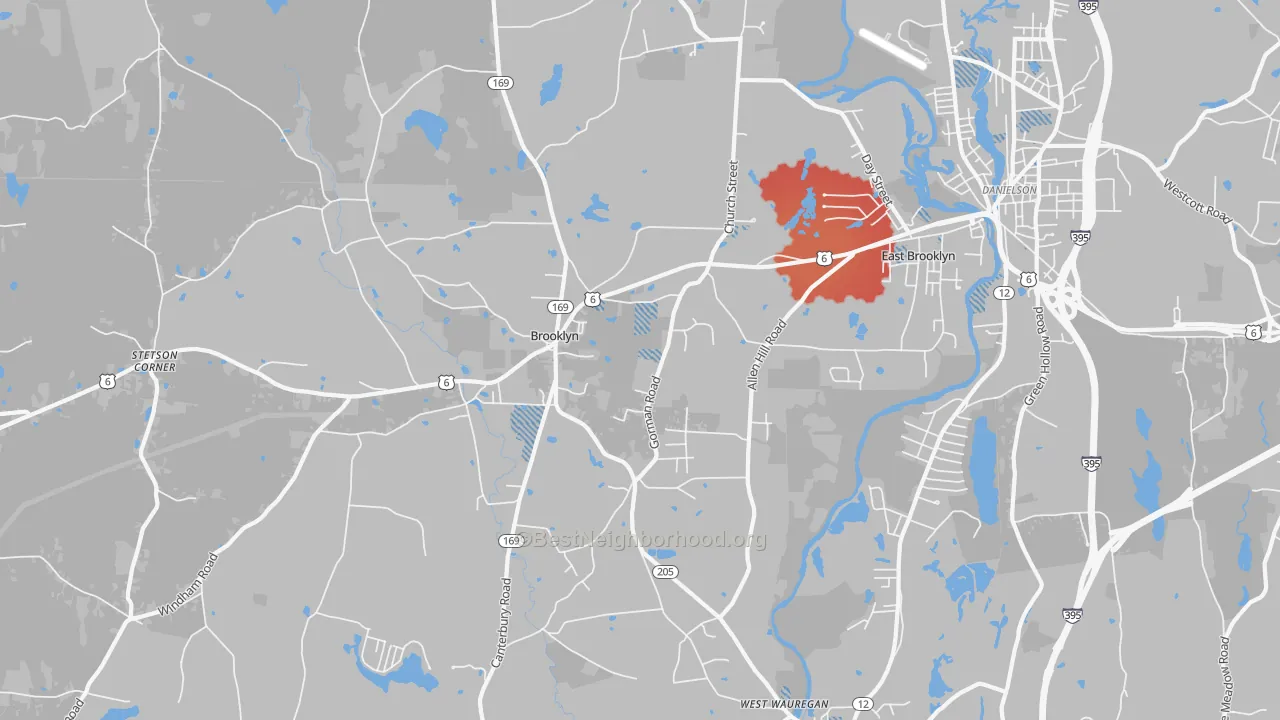 Transit Grade map of 06234, CT