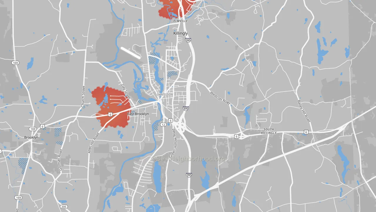 Transit Grade map of 06239, CT