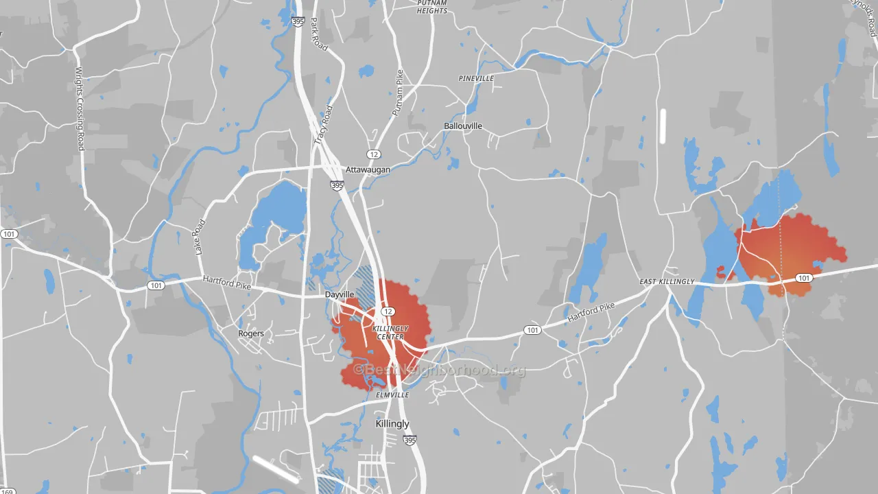 Transit Grade map of 06241, CT