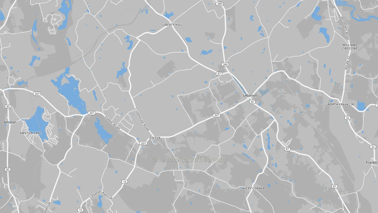 Transit Grade map of 06249, CT