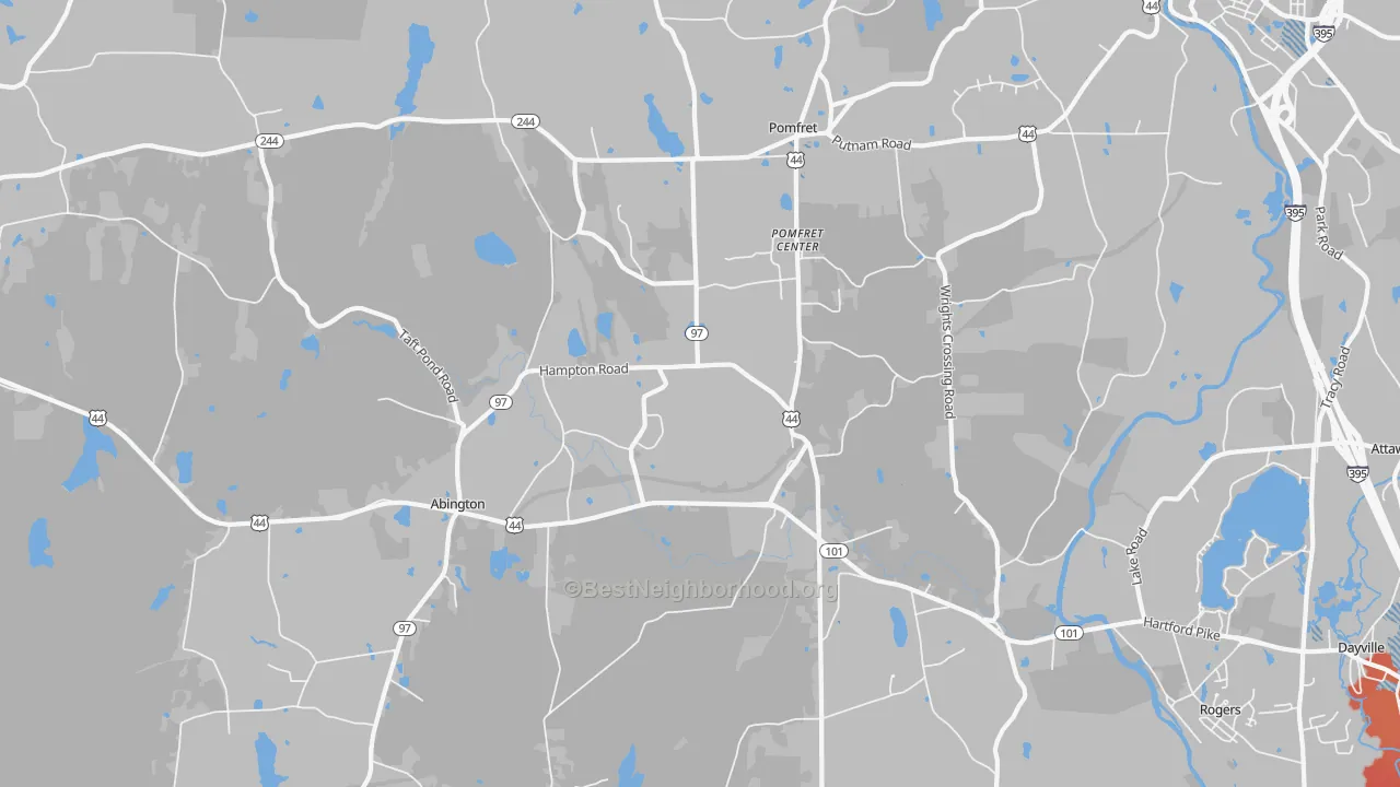 Transit Grade map of 06259, CT