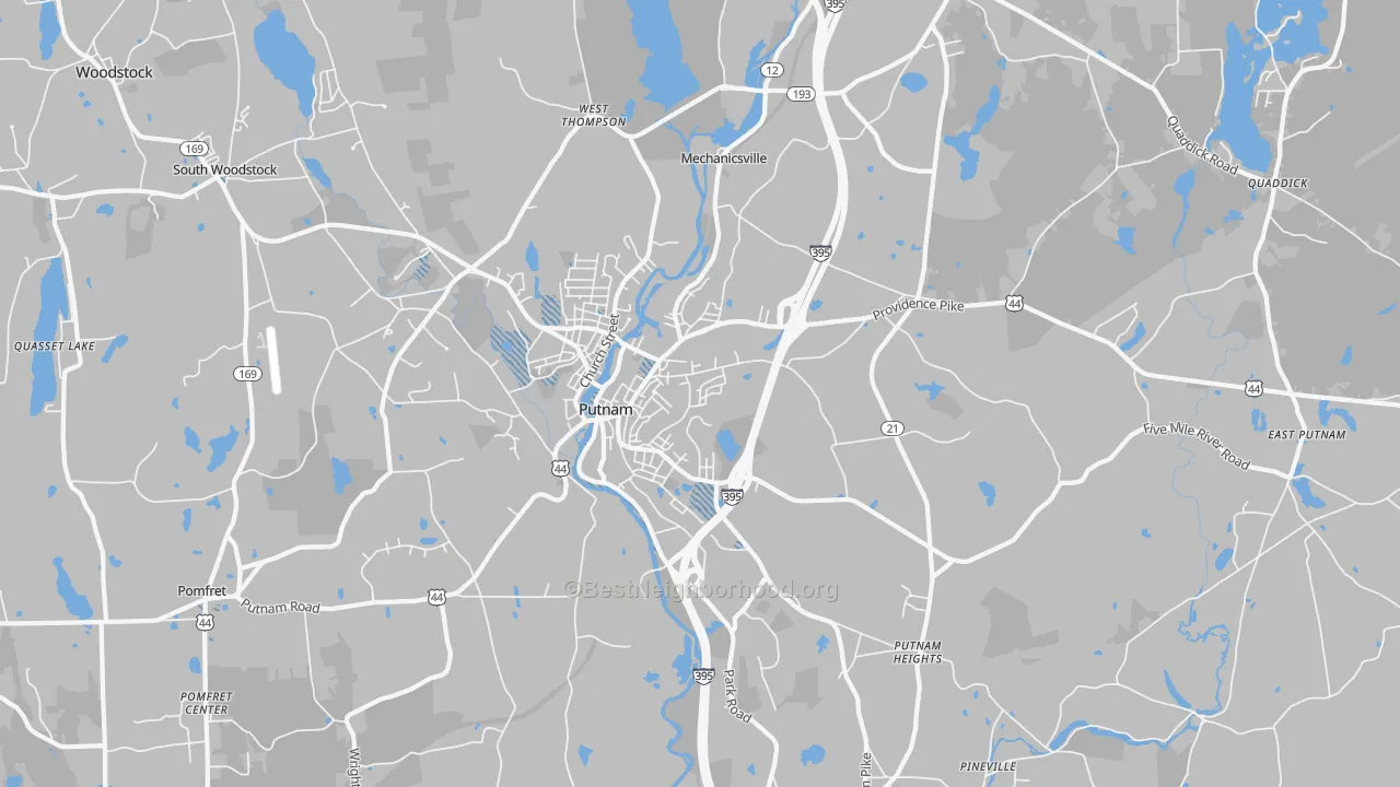 Transit Grade map of 06260, CT