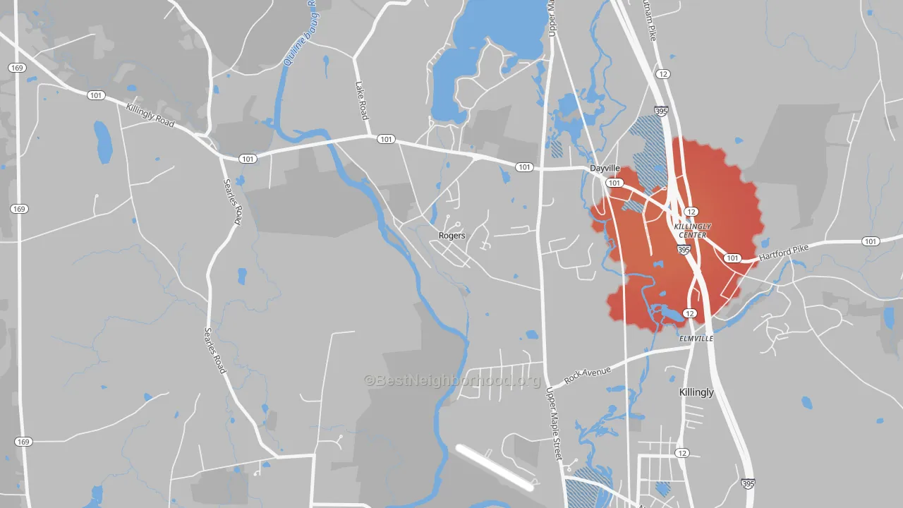 Transit Grade map of 06263, CT