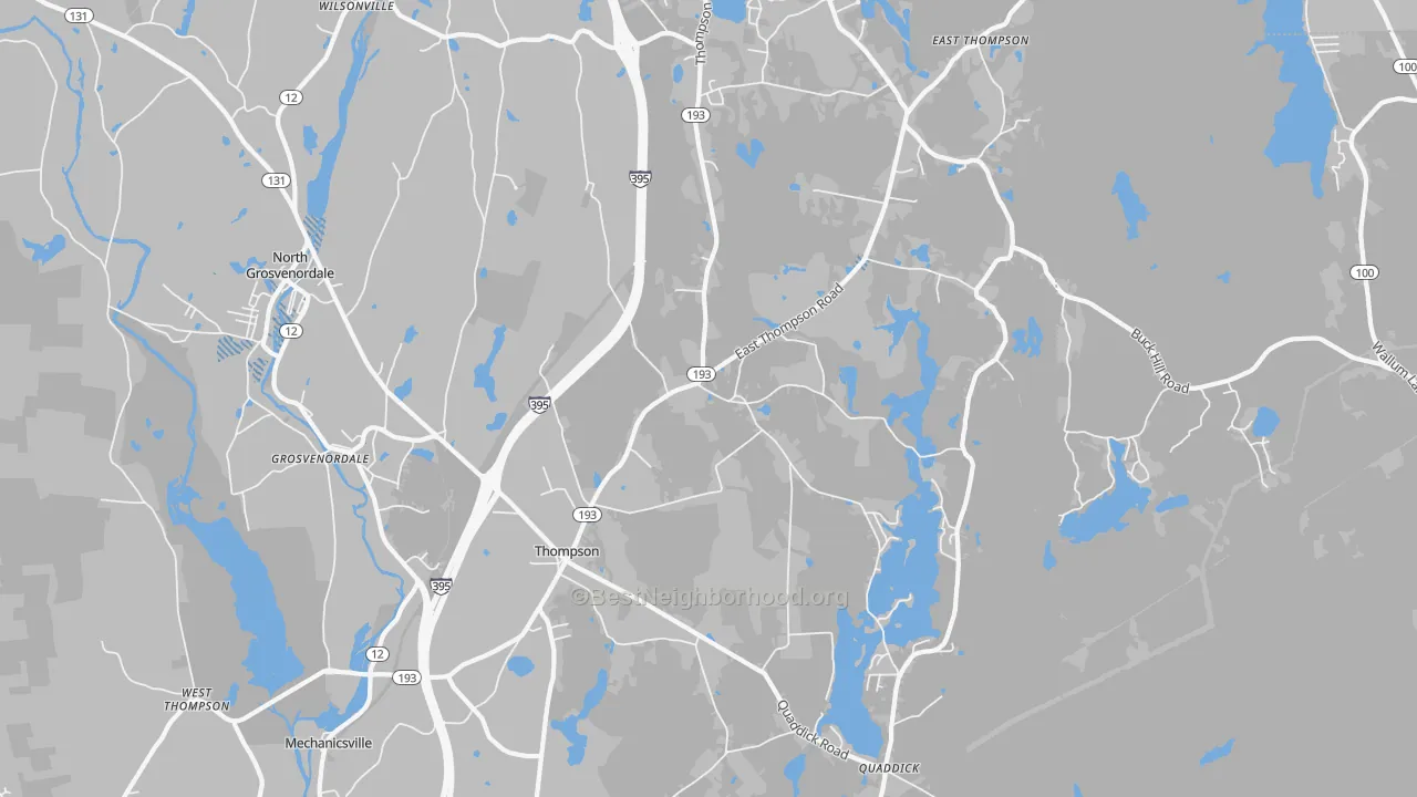 Transit Grade map of 06277, CT