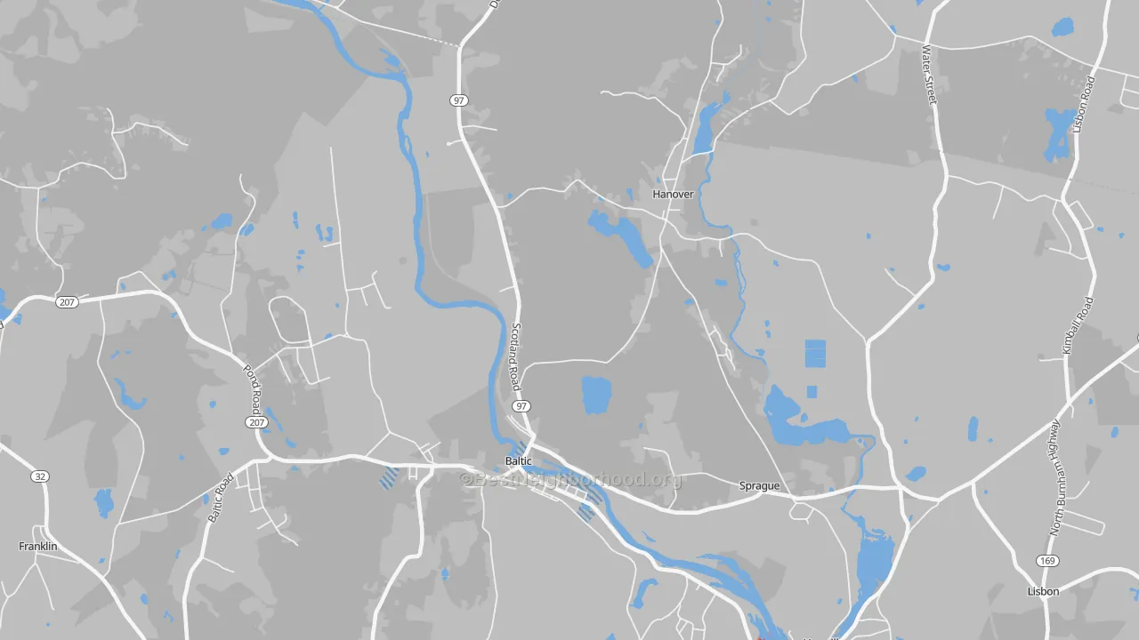 Transit Grade map of 06330, CT