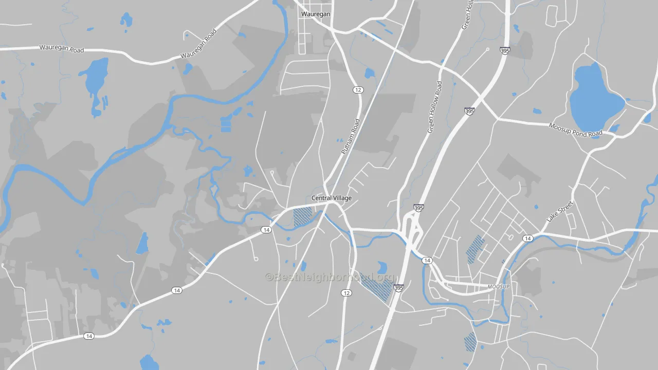Transit Grade map of 06332, CT