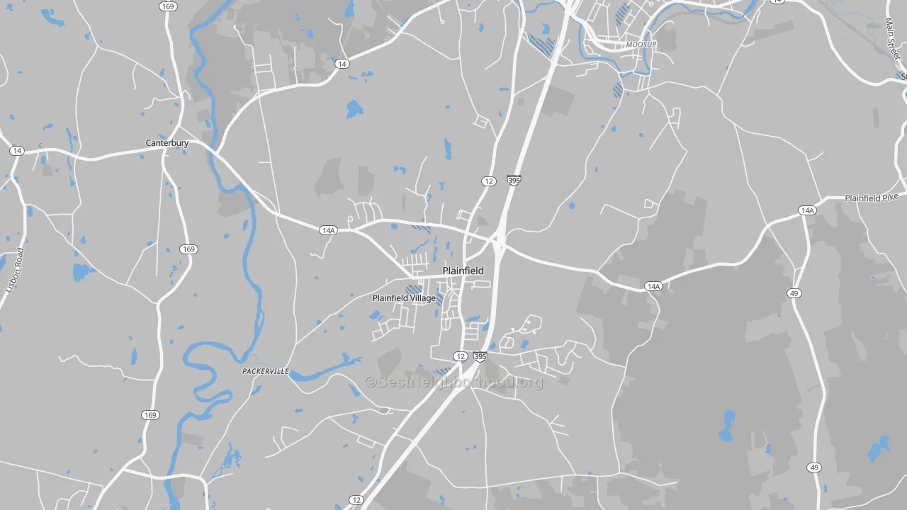 Transit Grade map of 06374, CT