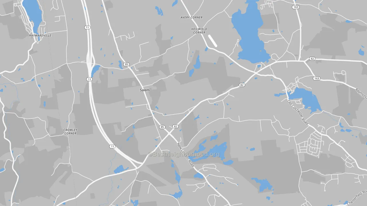 Transit Grade map of 06420, CT