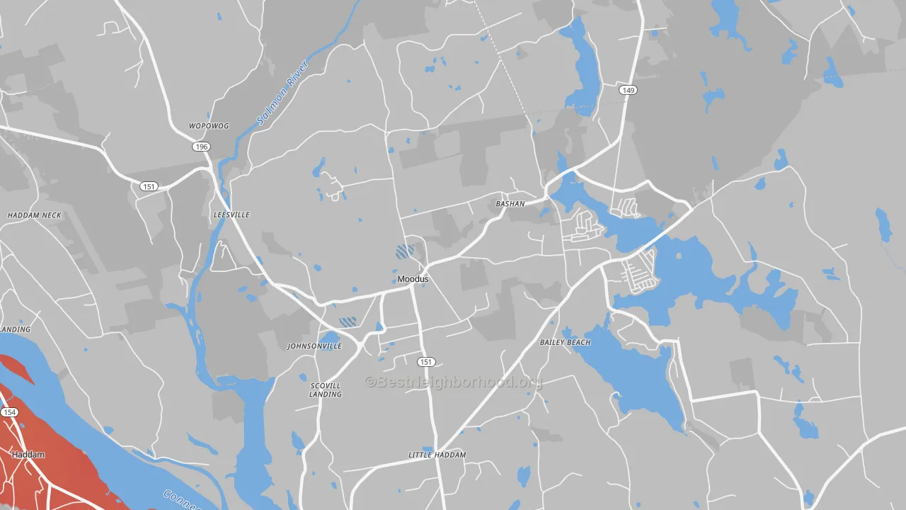 Transit Grade map of 06469, CT