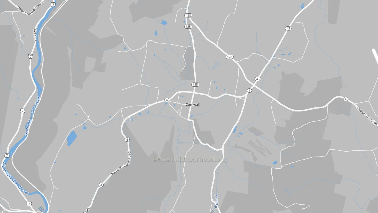 Transit Grade map of 06753, CT