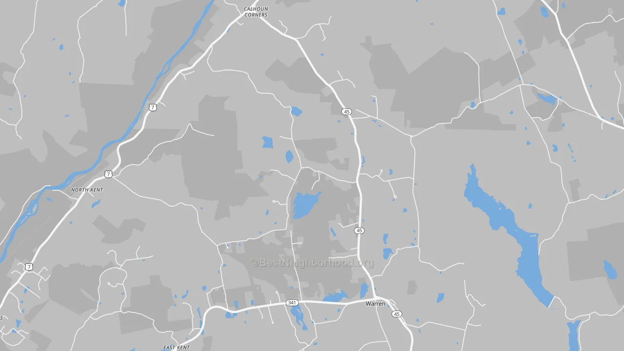 Transit Grade map of 06754, CT