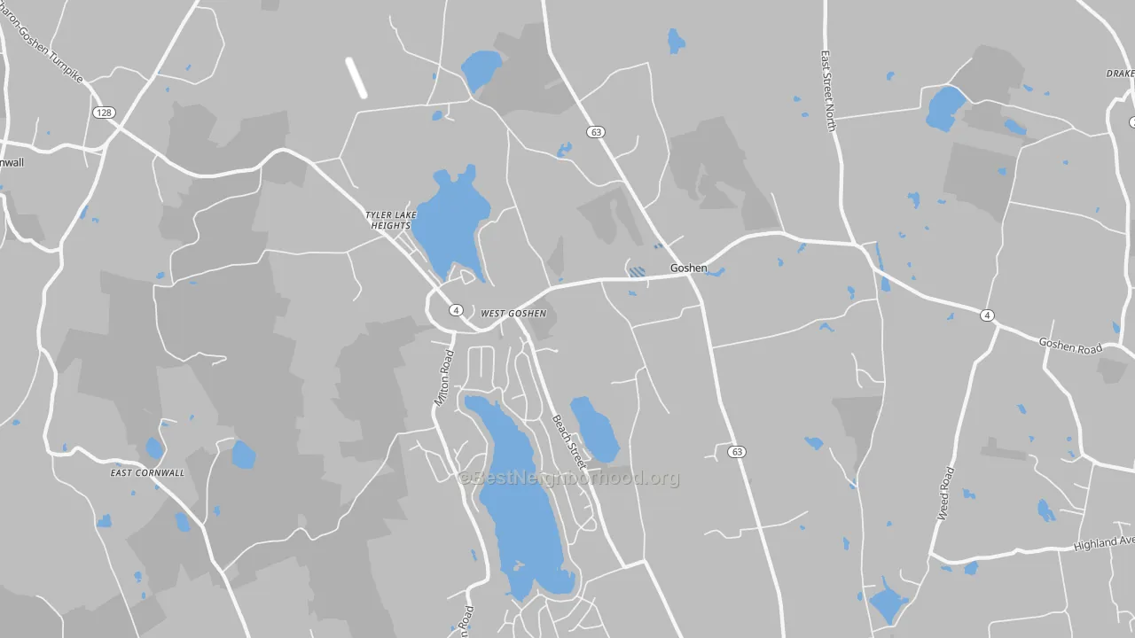 Transit Grade map of 06756, CT