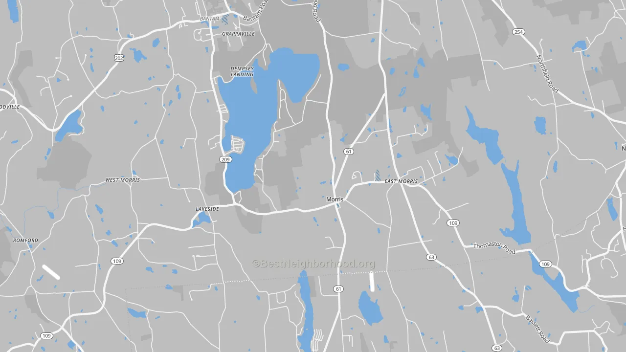 Transit Grade map of 06763, CT