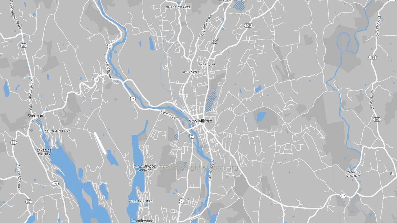 Transit Grade map of 06776, CT