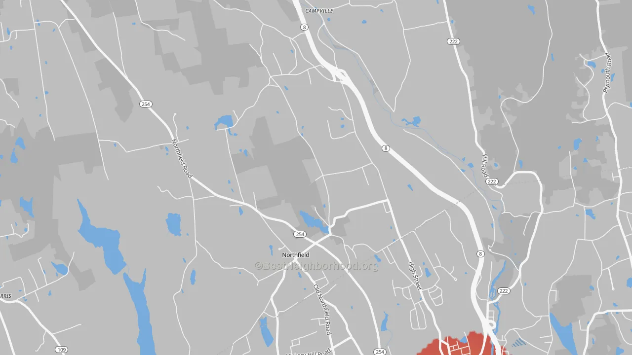 Transit Grade map of 06778, CT