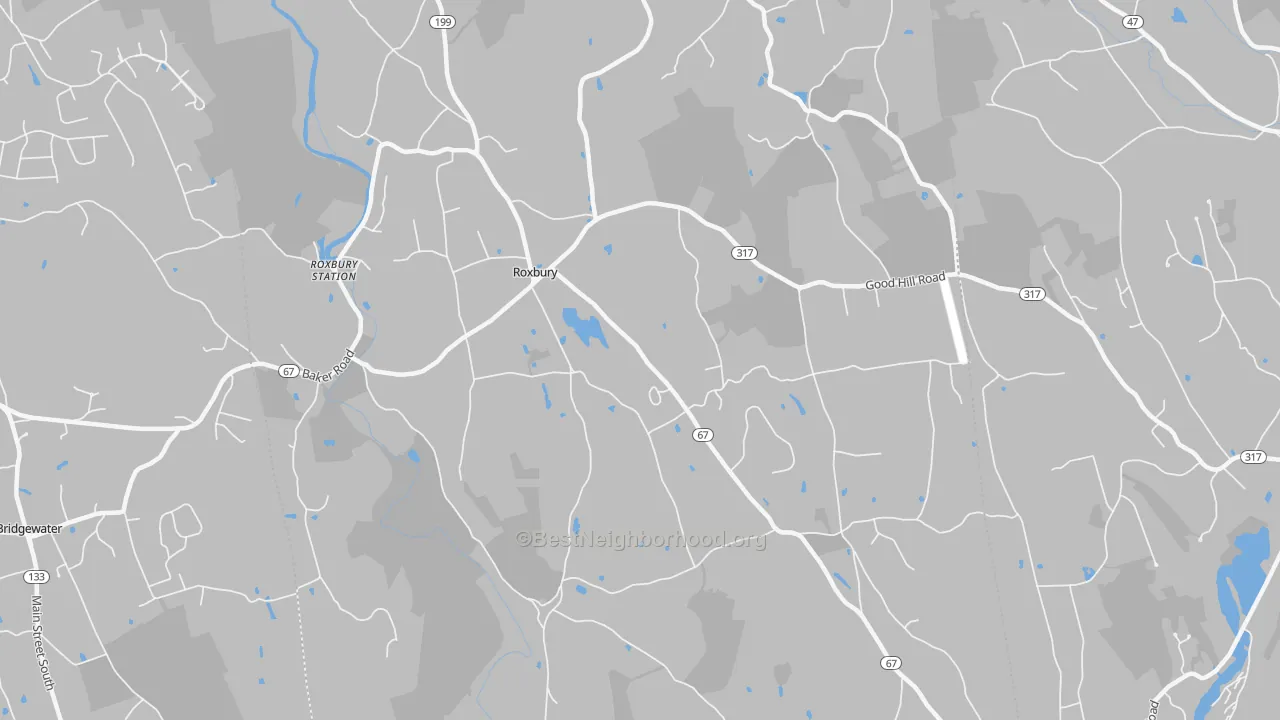 Transit Grade map of 06783, CT