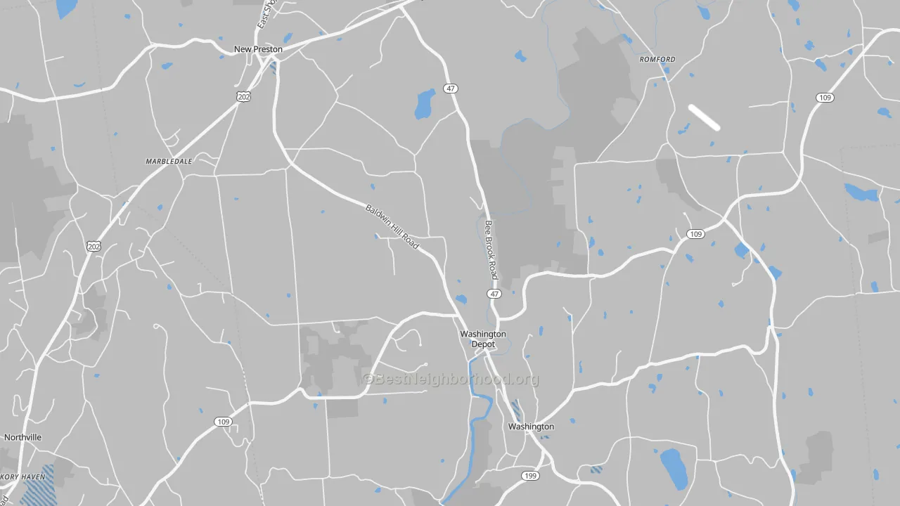 Transit Grade map of 06794, CT