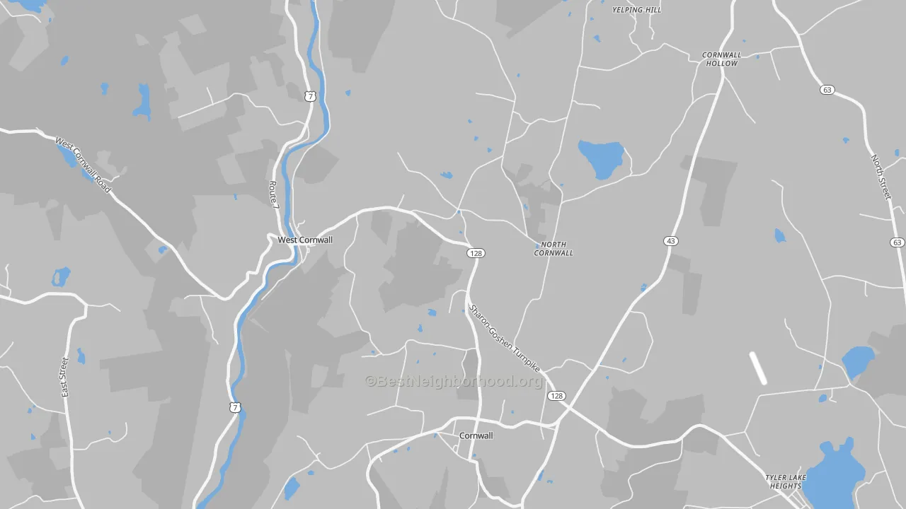 Transit Grade map of 06796, CT