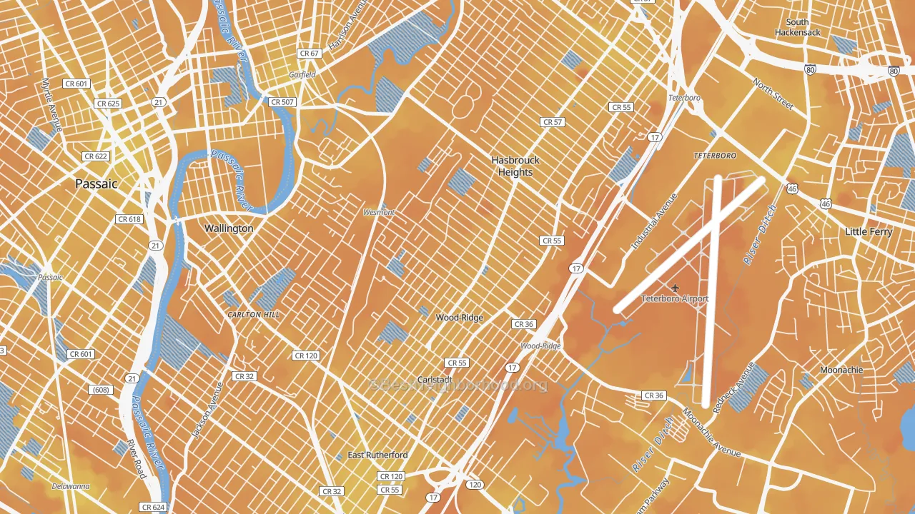 Transit Grade map of 07075, NJ