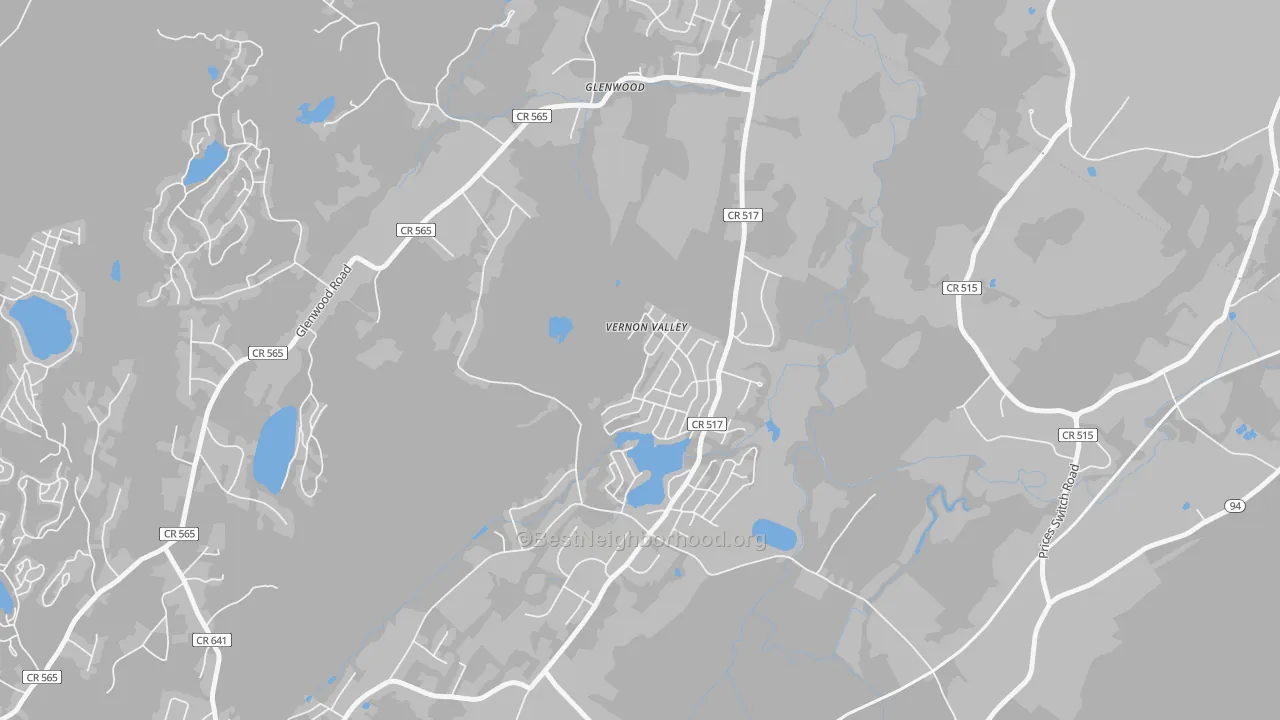 Transit Grade map of 07418, NJ