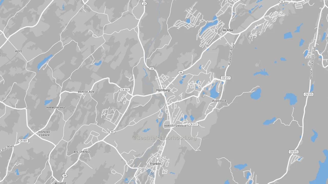 Transit Grade map of 07419, NJ