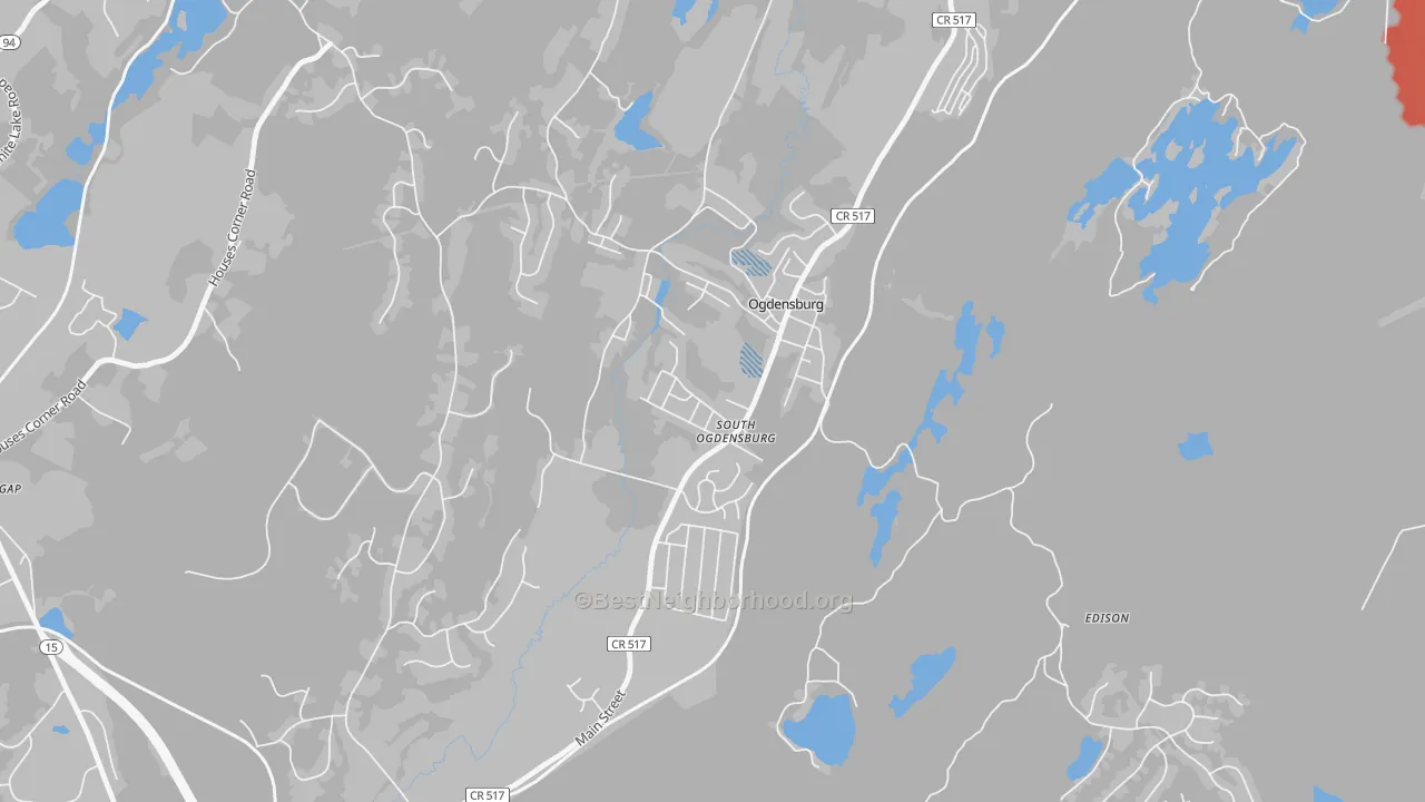 Transit Grade map of 07439, NJ