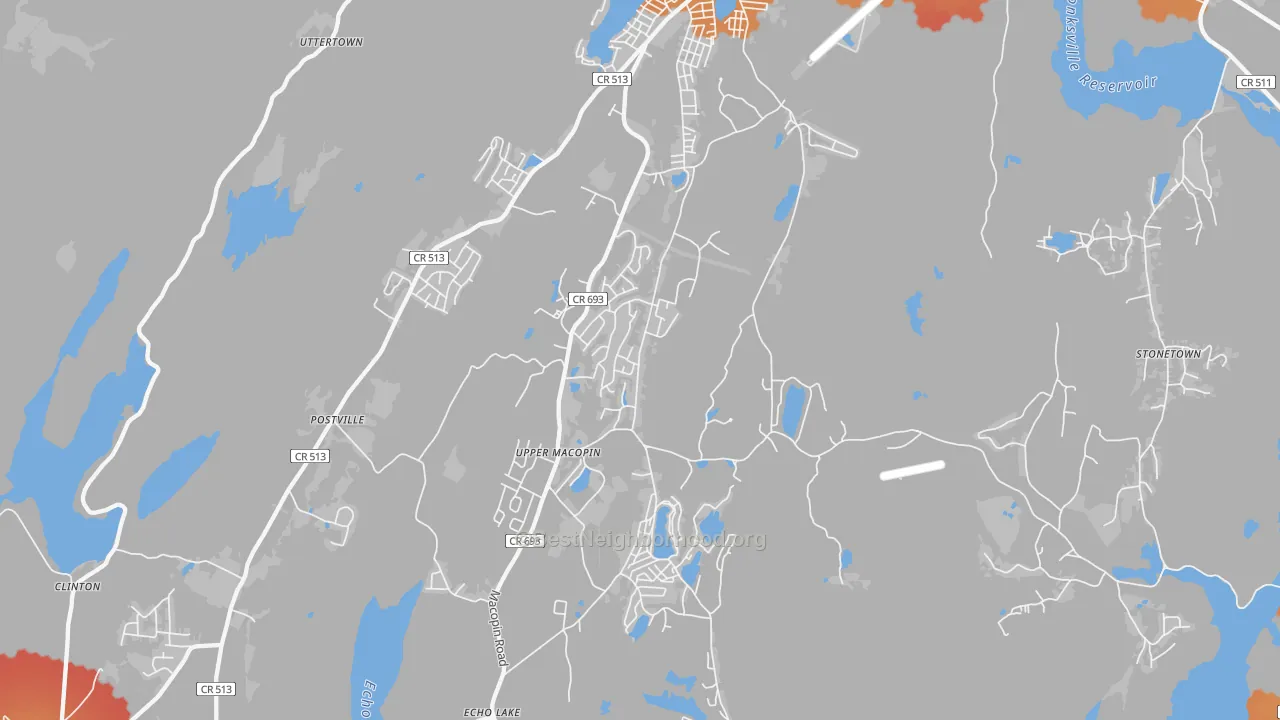Transit Grade map of 07480, NJ
