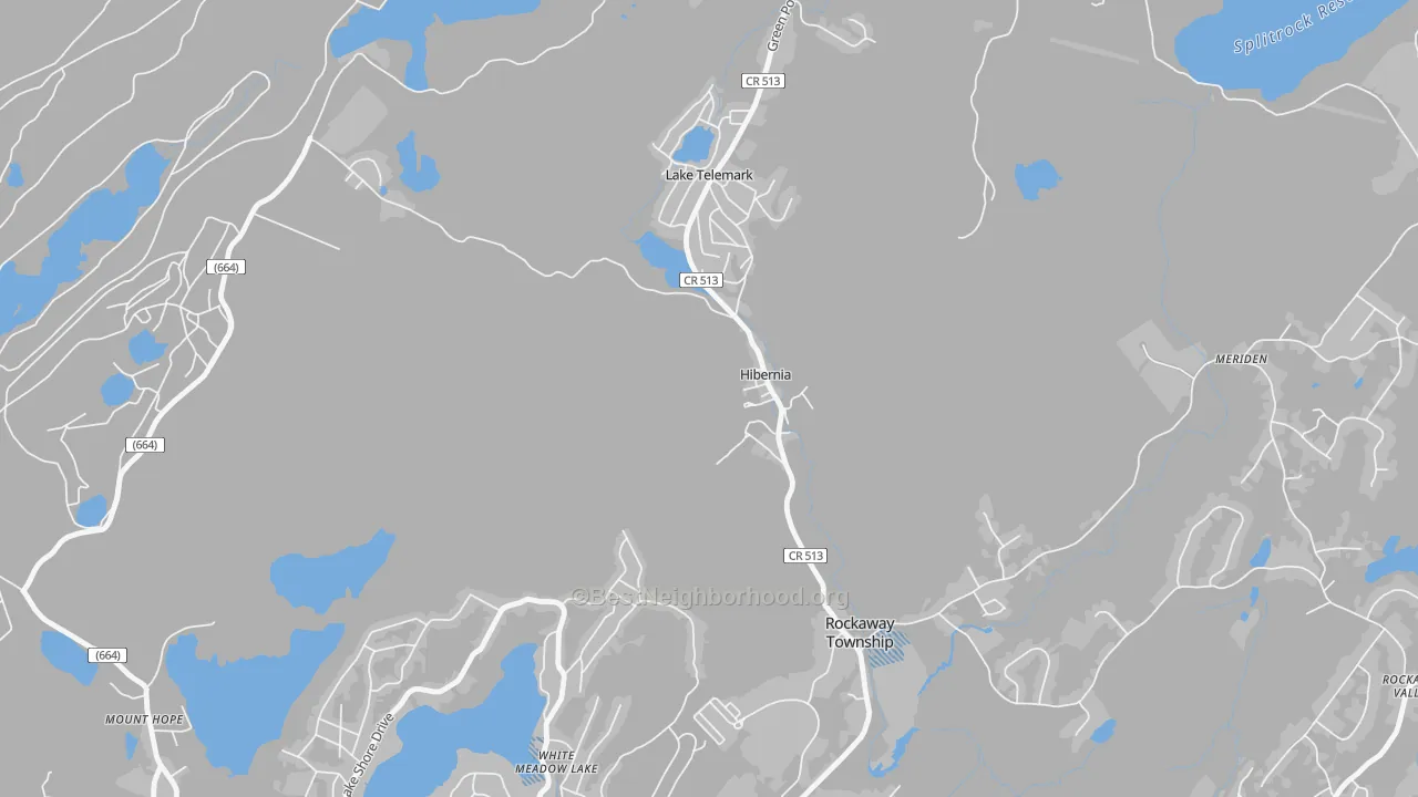 Transit Grade map of 07842, NJ