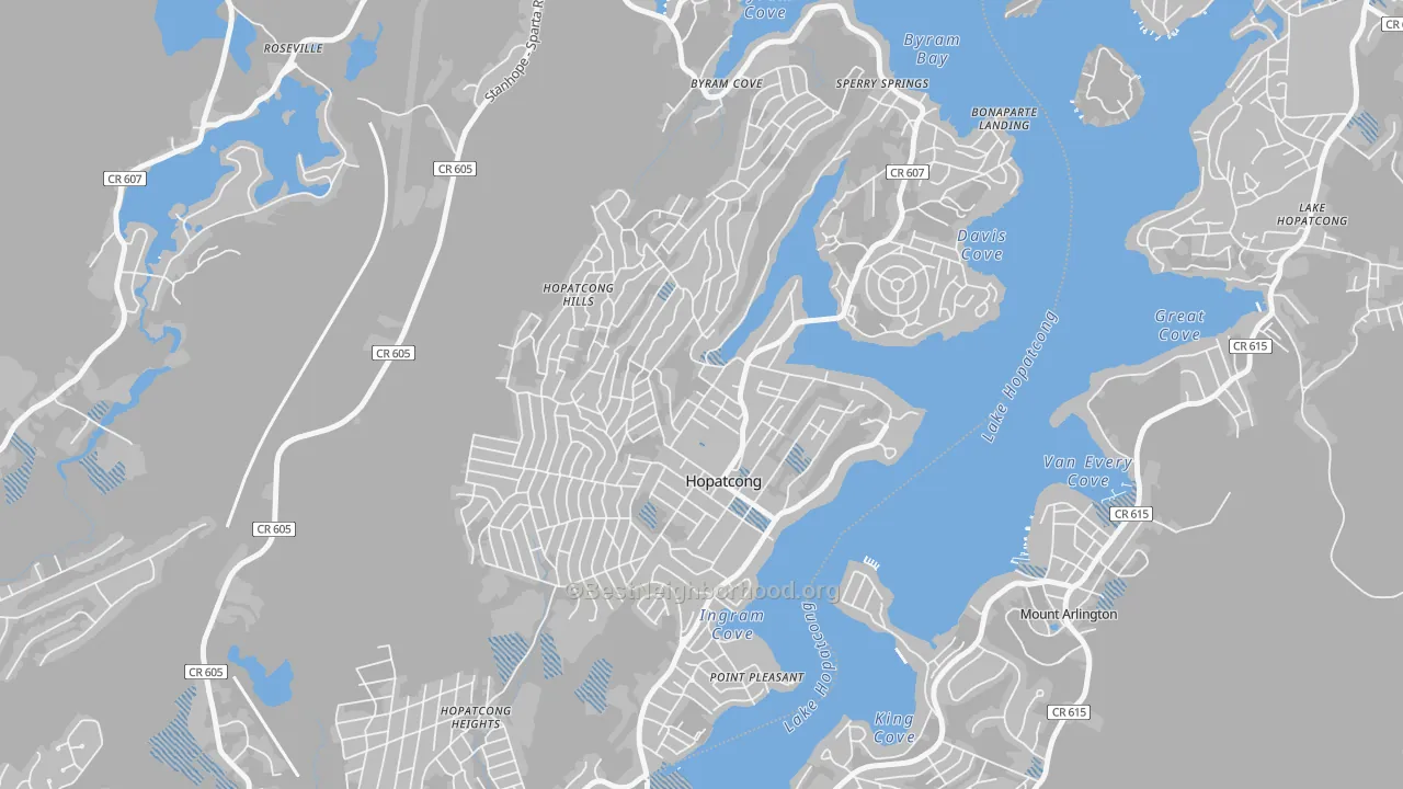 Transit Grade map of 07843, NJ