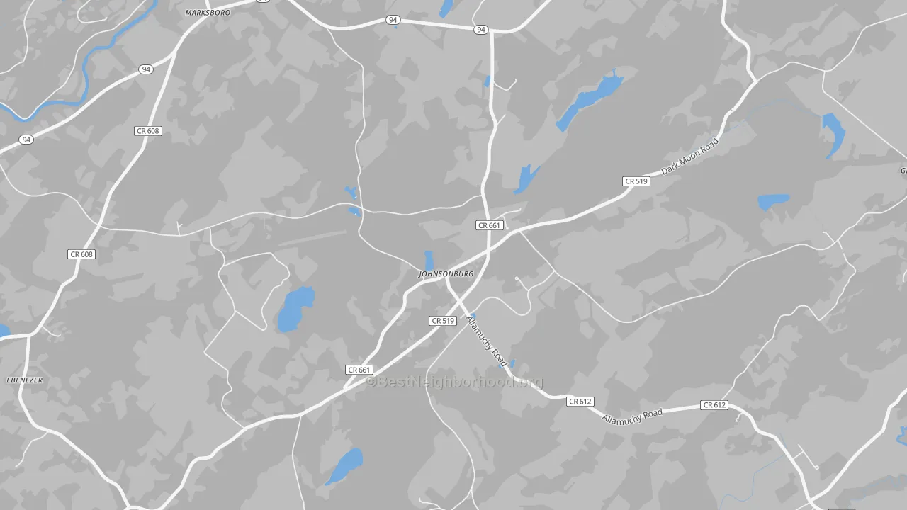 Transit Grade map of 07846, NJ