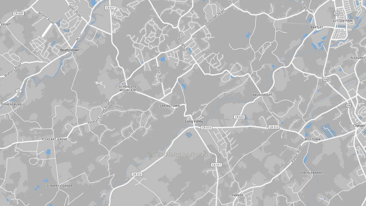 Transit Grade map of 07853, NJ