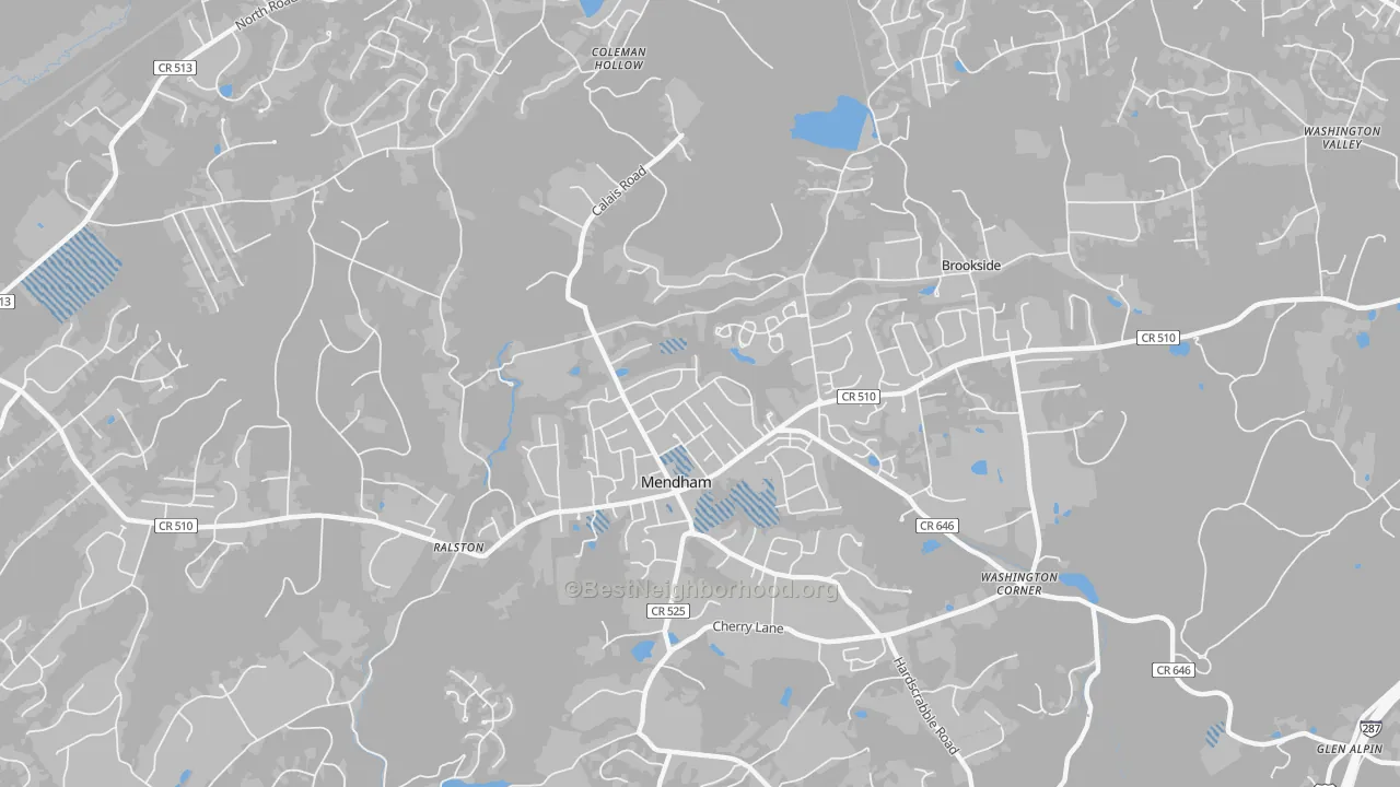Transit Grade map of 07945, NJ