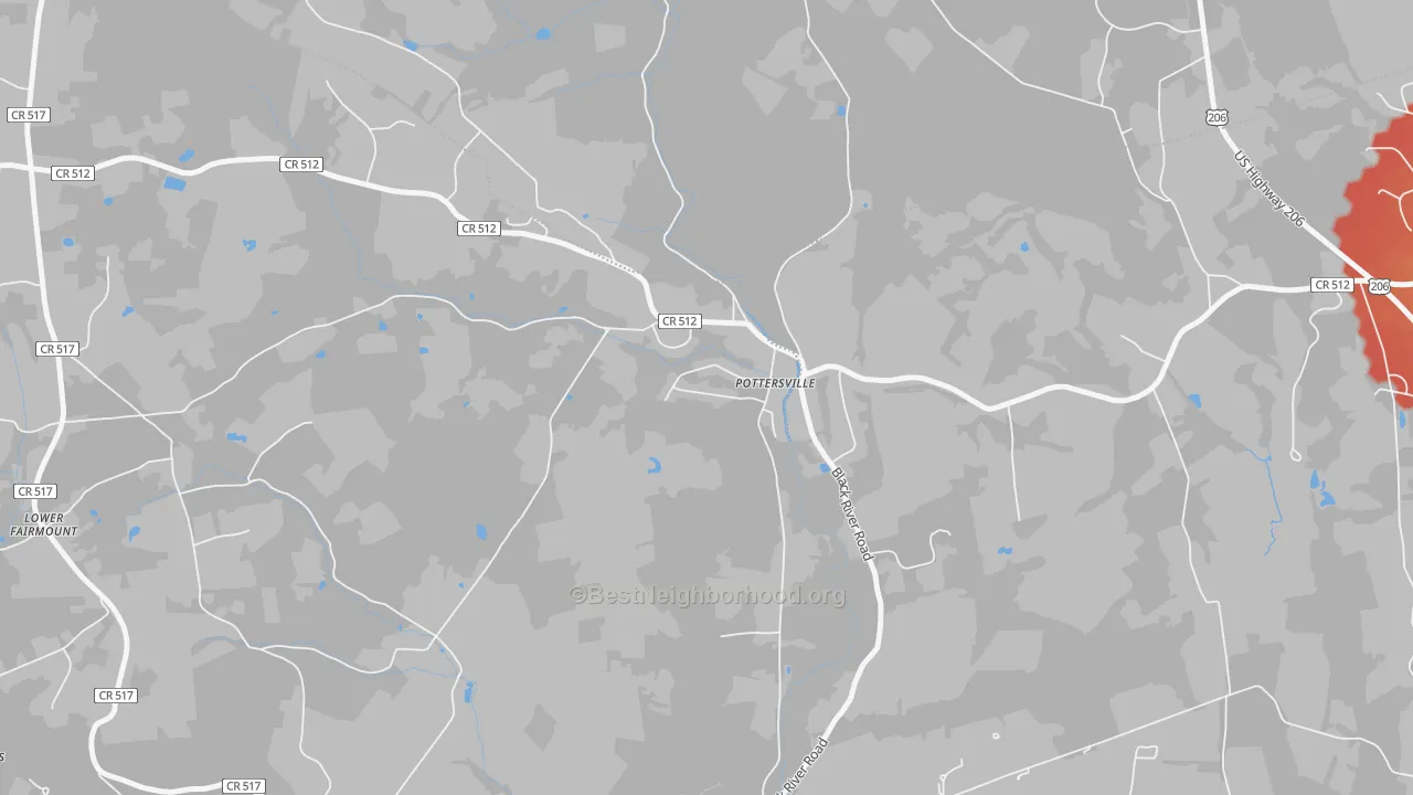 Transit Grade map of 07979, NJ