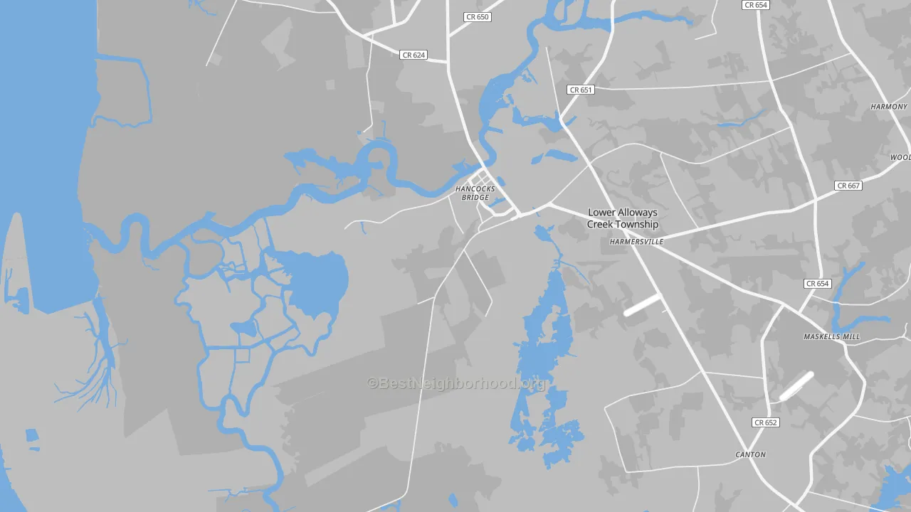 Transit Grade map of 08038, NJ