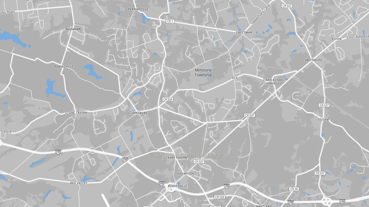 Transit Grade map of 08510, NJ