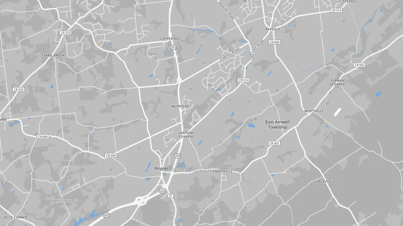 Transit Grade map of 08551, NJ
