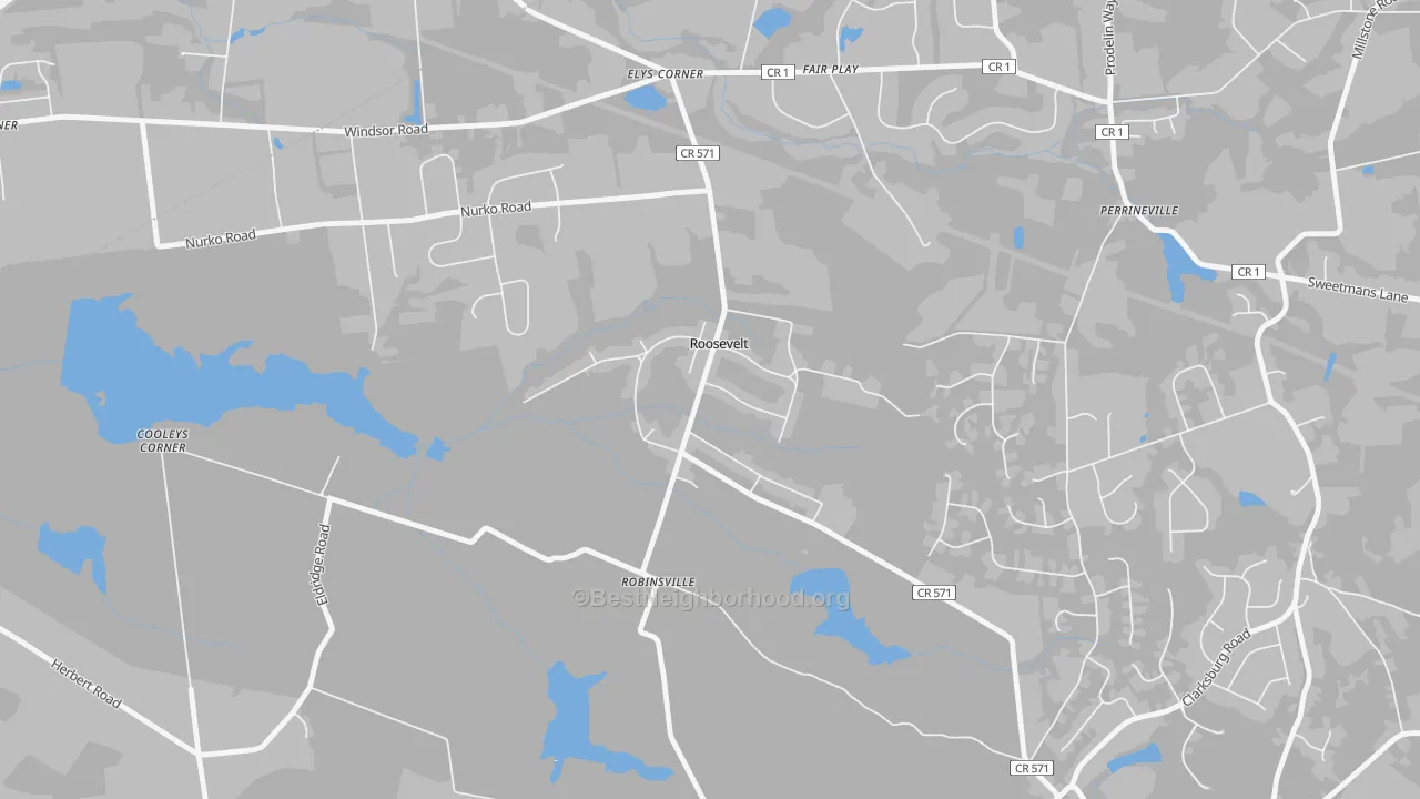 Transit Grade map of 08555, NJ