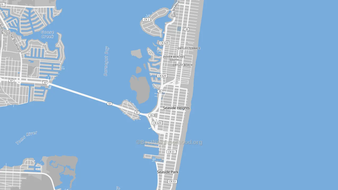 Transit Grade map of 08751, NJ