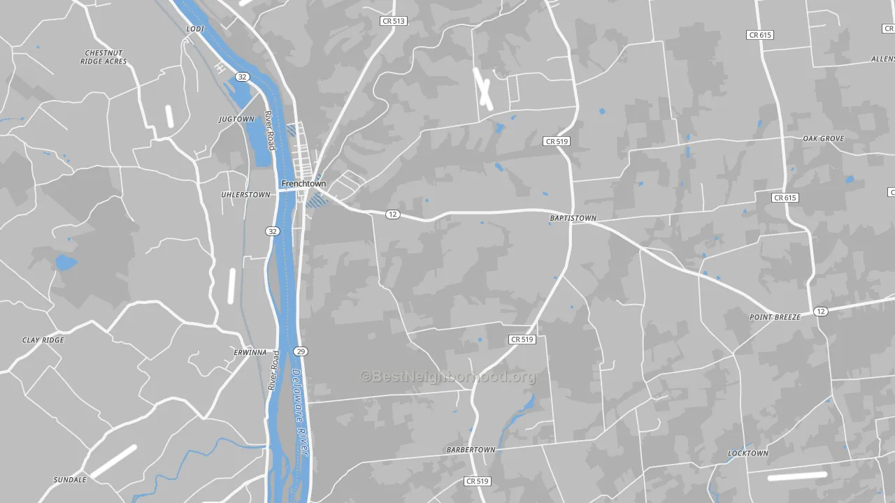 Transit Grade map of 08825, NJ