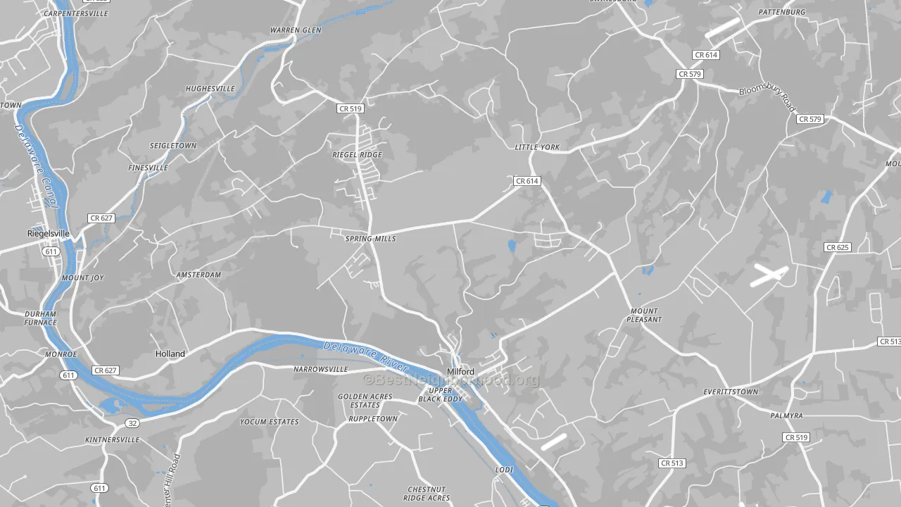 Transit Grade map of 08848, NJ