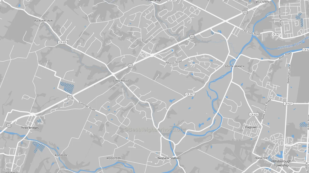 Transit Grade map of 08853, NJ