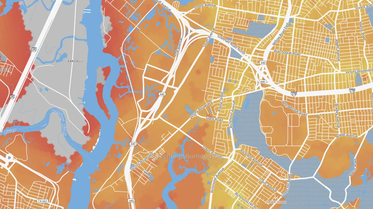 Transit Grade map of 10311, NY