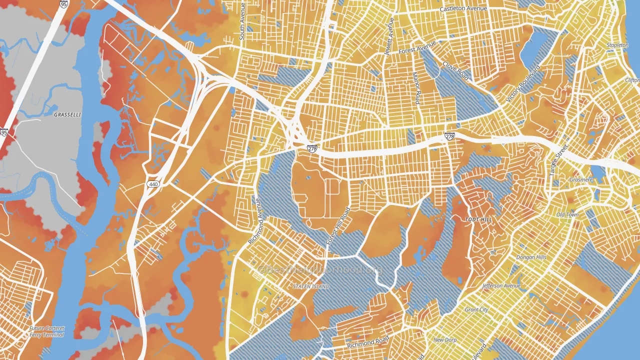 Transit Grade map of 10314, NY