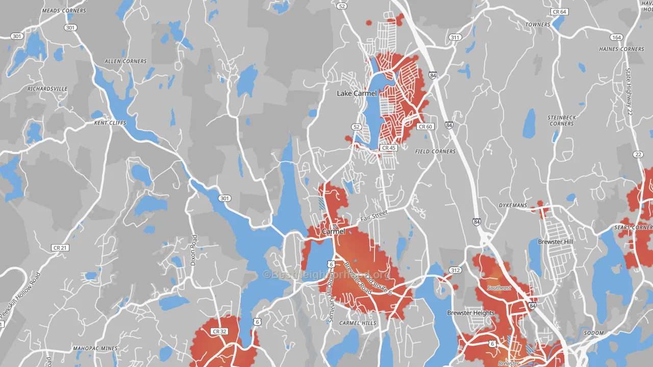 Transit Grade map of 10512, NY