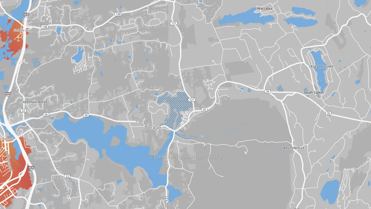 Transit Grade map of 10518, NY