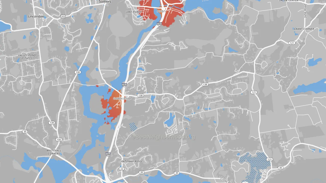 Transit Grade map of 10526, NY
