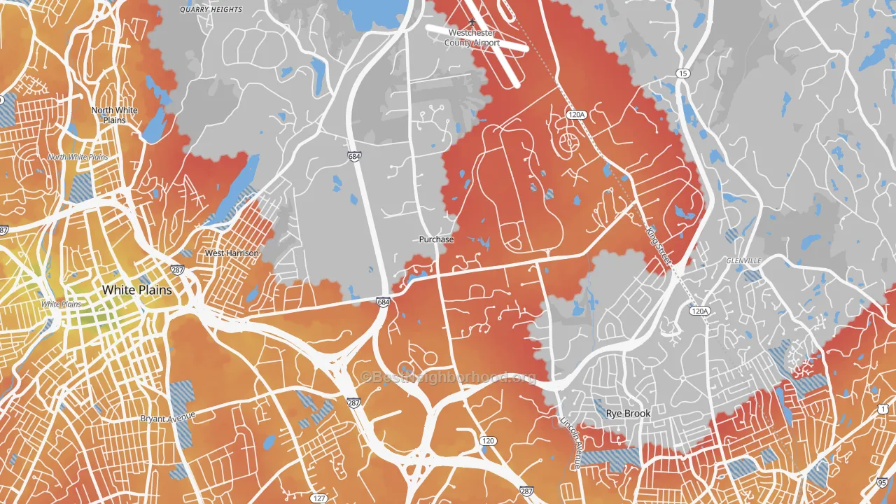 Transit Grade map of 10577, NY