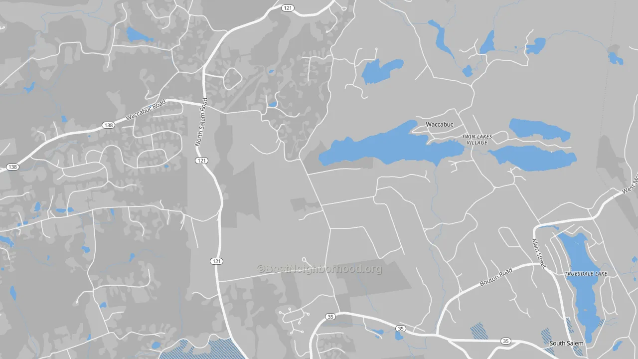 Transit Grade map of 10597, NY
