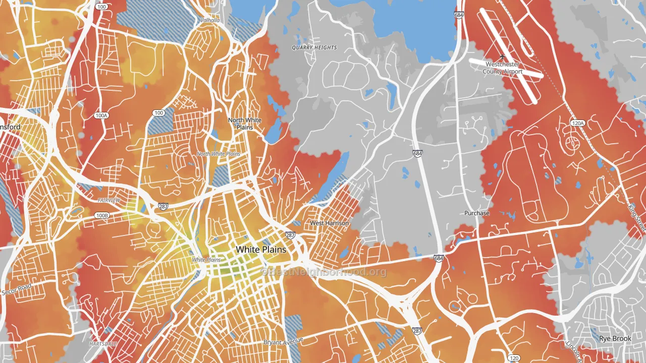 Transit Grade map of 10604, NY